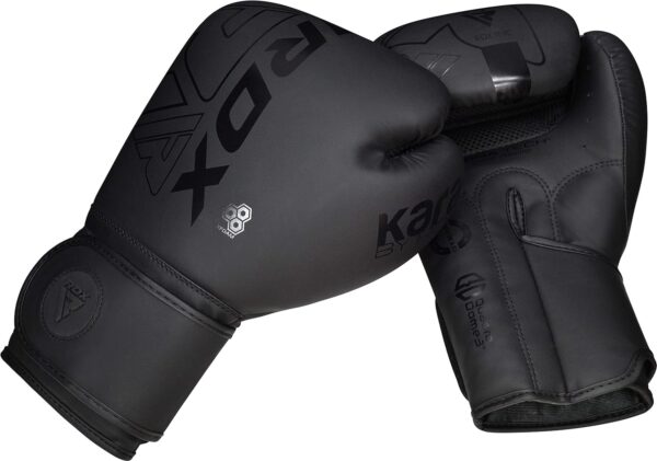 RDX Luvas de boxe para homens e mulheres, treinamento profissional, couro Maya Hide Muay Thai MMA Kickboxing, luvas de saco de pancadas pesado para adultos, luvas de treino com almofada de foco, palma - Image 2