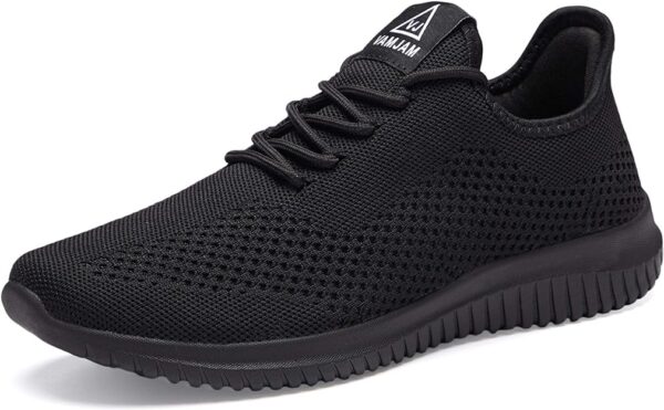 VAMJAM Tênis de corrida masculino ultraleve respirável tênis de caminhada antiderrapante moda atlética malha treino casual sapatos esportivos